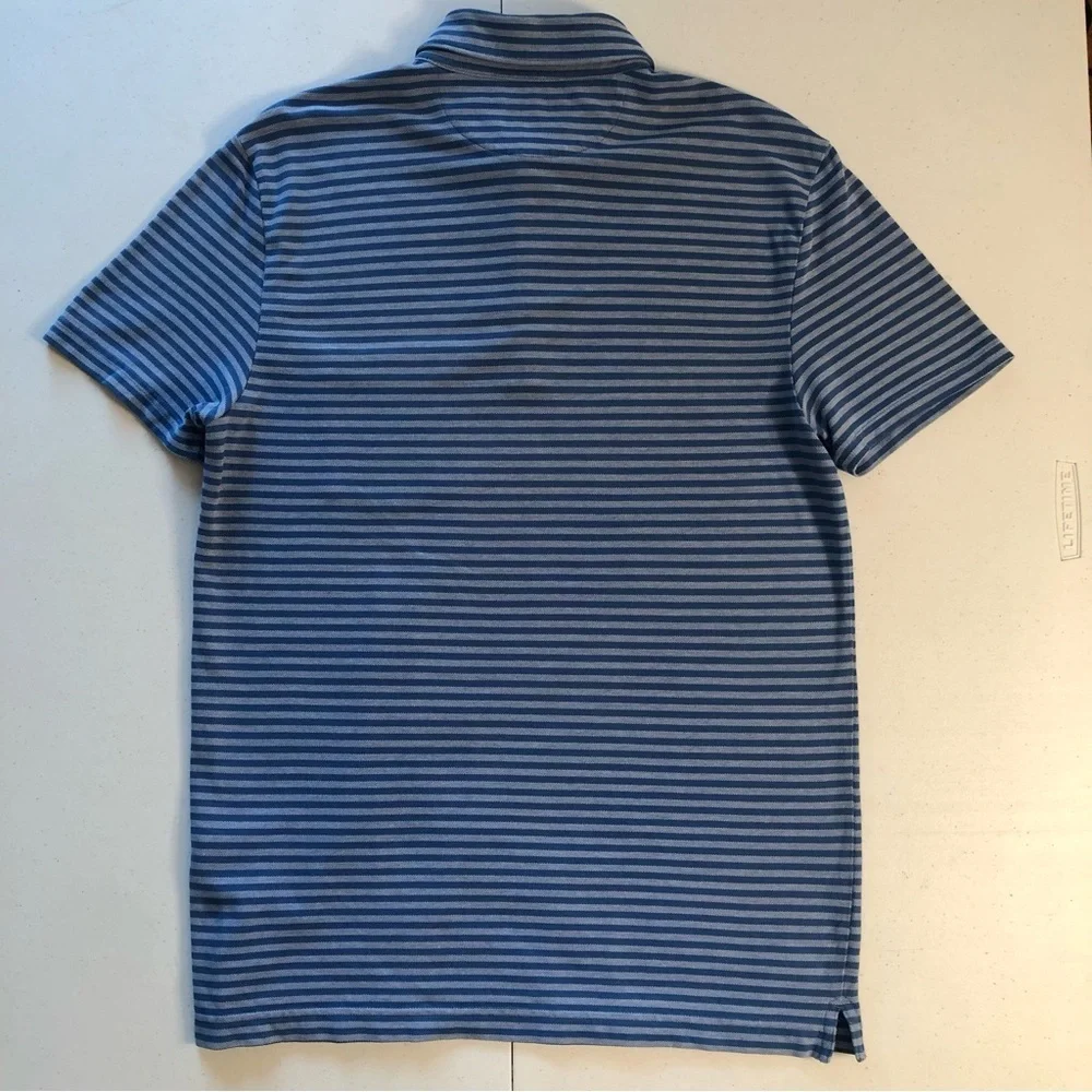 Banana Republic Men’s Blue Performance Pique Polo Shirt Size Small